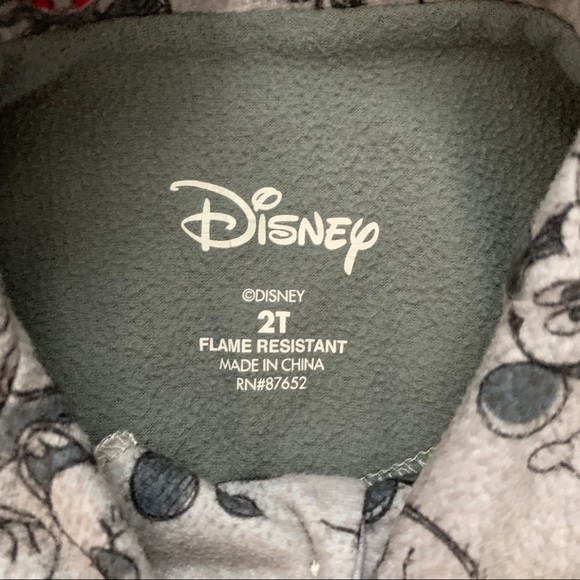 Disney Mickey Mouse 2 piece flannel jammies - Picture 6 of 8